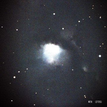 M７８　オリオン座の散光星雲（画像処理版）