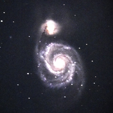 子持ち銀河（M５１）　りょうけん座