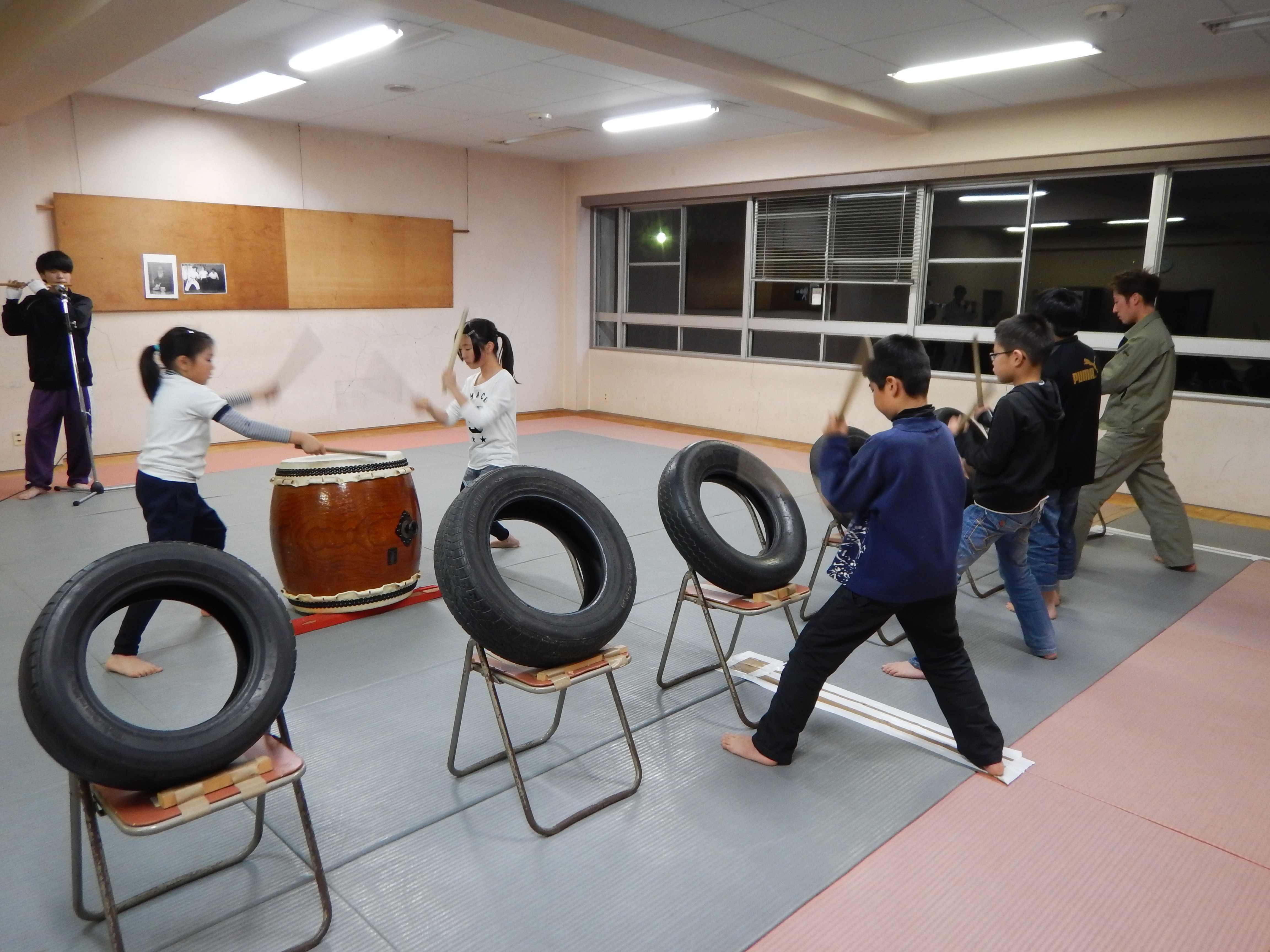 こども太鼓練習風景１