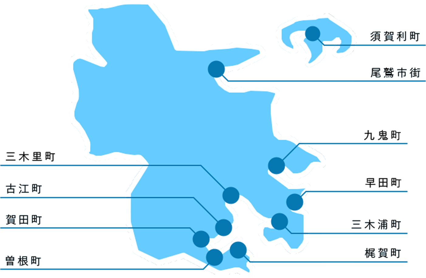 尾鷲市内の地図