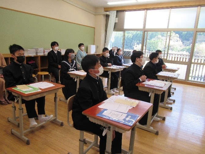 入学式 教室での様子